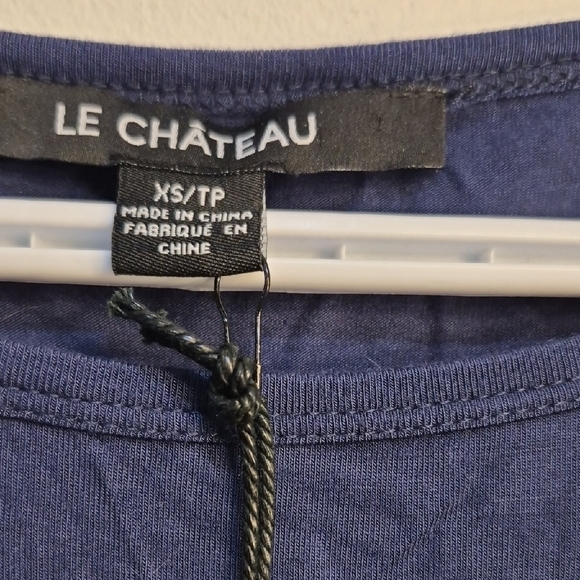 Le Chateau Navy Blue Top - Picture 4 of 5